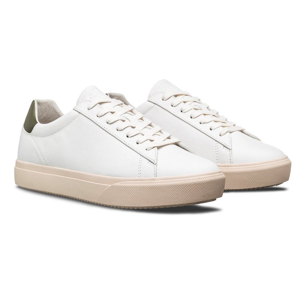 CLAE BRADLEY VENICE Shoes Womens USA873-Q29 In White Leather Olive